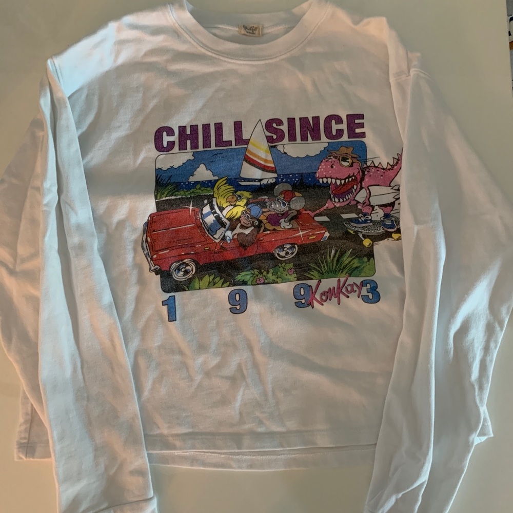 Brandy Melville “Chill since 1993” crop sweatshirt